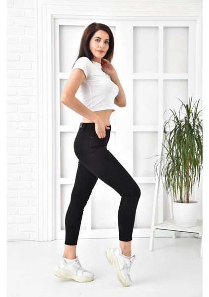 1049D Siyah Kadın Jean Pantolon 1049 modelleri