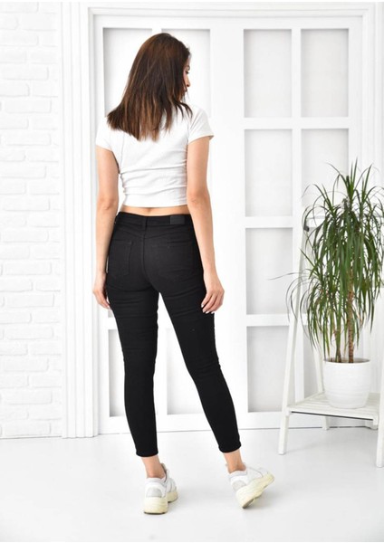 1049D Siyah Kadın Jean Pantolon 1049 fırsatları