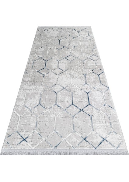 Anglesea Geometrik Gri Akrilik Kare Modern Desenli Akrilik Hav Vermeyen Leke Tutmayan Kolay Temizlenen Yumuşak Makine Salon Yolluk Mutfak Halı indirimleri