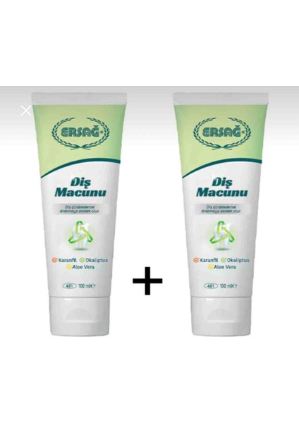 Diş Macunu Karanfil, Okaliptüs ve Aloe Vera) 100 ml ( 2 Adet )
