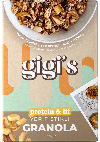 Yer Fıstıklı Yüksek Lifli Granola
