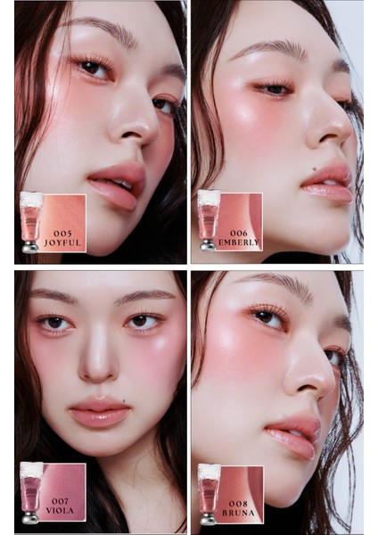 Hafif Yapılı, Ciltle Bütünleşen Parlak Bitişli Likit Allık Muzıgae Mansıon Objet Blush (002 Bouquet) fırsatları