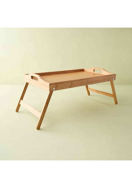 Home Katlanır Ayaklı Bambu Yatak Tepsisi - Ahşap Laptop Standı, Kitap Okuma ve Çalışma Rahlesi, Kahvaltı ve Servis Sunum Tepsisi, Katlanabilir Piknik Tepsisi