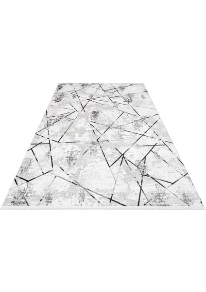 Celeste Gri Geometrik Etnik Modern Desenli Akrilik Hav Vermeyen Leke Tutmayan Kolay Temizlenen Yumuşak Makine Salon Yolluk Mutfak Halı fiyatları