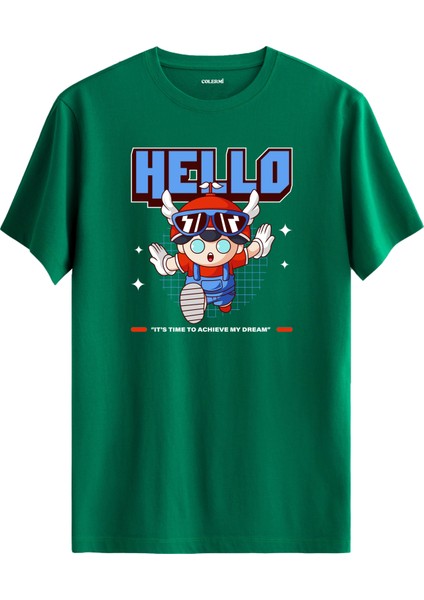 Anime Tarzı Eğlenceli Karakter Tasarımlı %100 Pamuk Premium Kumaş T-Shirt