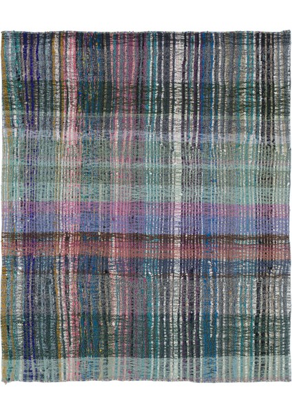 Teselya Bej Çizgili Yün Modern Desenli Yün Hav Toz Vermez Leke Tutmayan Salon Yolluk Mutfak El Dokuma Halı modelleri