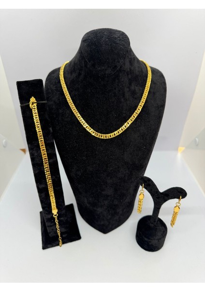 22 Ayar Altın Kaplama Özel Tasarım Samanyolu Model Set LVD668