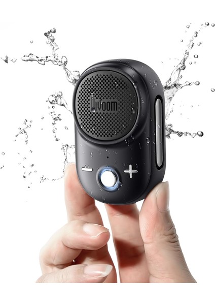 Itour-S Mini Taşınabilir Bluetooth Hoparlör, Mikrofonlu Klipsli Taşınabilir Hoparlör, Büyük Ses ve Güçlü Bas, IP67 Su Geçirmez, 10 Saatlik Çalma Süresi, Şantiye Atölyesi, Açık Havada Tırmanma