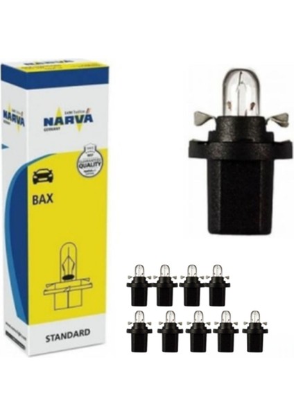 12V T5 1.2W Dipsiz Soketli Ampul 10 Adet