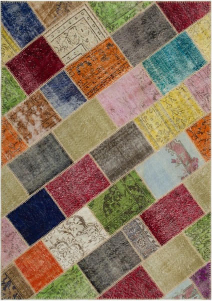 Atina Gri Eskitme Yün Modern Desenli Yün Hav Toz Vermez Leke Tutmayan Salon Yolluk Mutfak El Dokuma Halı