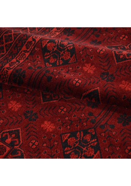 Çerçeveli Kırmızı Pamuk Dikdörtgen Modern Desenli Akrilik Hav Vermeyen Leke Tutmayan Kolay Temizlenen Yumuşak Makine Salon Yolluk Mutfak Halı fırsatları