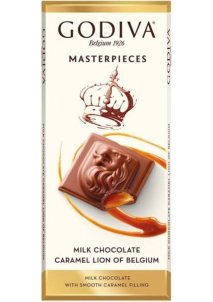Masterpiece Karamelli Sütlü Tablet Çikolata Belçika Çikolatası 86 gr