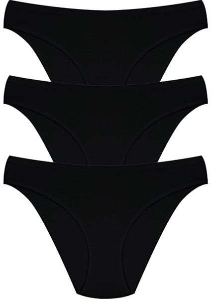 Kadın Külot 3'lü Baskılı (%96 Pamuk - %4 Elastan)