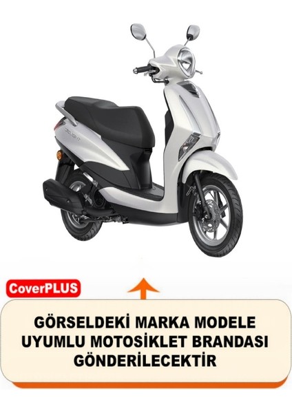 Yamaha Delight Pro Arka Çanta Uyumlu Branda Siyah Kırmızı-Dikişli Reflektörlü Motosiket Brandası Motor Örtüsü Çadır Su Geçirmez Motosiklet Kılıfı Motor Brandası fiyatları