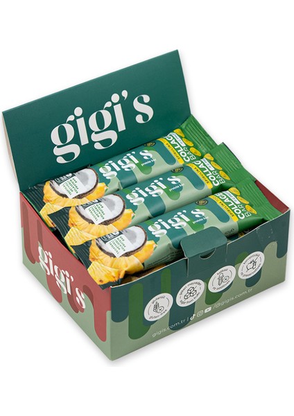 12'li Tropik Meyveli Kolajenli Sağlıklı, Şekersiz Protein Bar Paketi