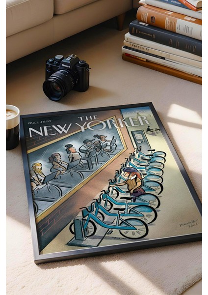 The New Yorker Çerçeveli Tablo June 3 2013 - Bisikletler Tablosu fiyatları