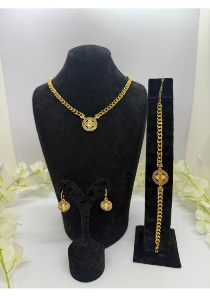 22 Ayar Altın Kaplama Ince Gurmet Pullu Set LVD648 fiyatları