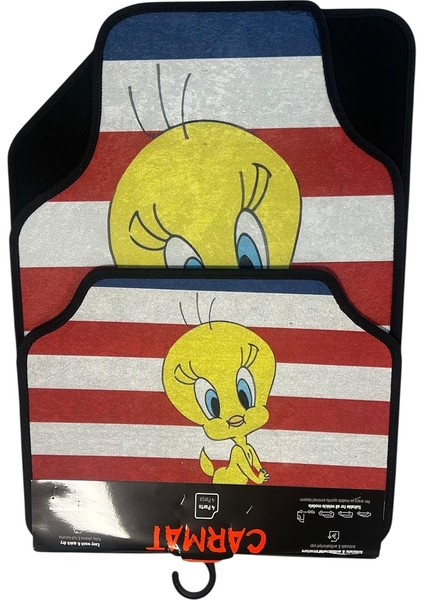 Universal Tweety Tiviti Dekor Paspas Kaydırmaz Taban Yıkanablir