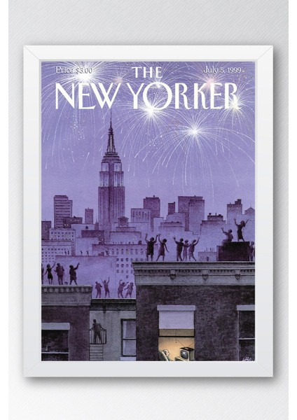 The New Yorker Çerçeveli Tablo July 5 1999 - Çatı Katı Havai Fişekler Tablosu