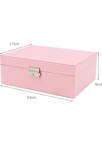 Geniş Kapasiteli Takı Düzenleyici Kutusu - Kilitli Kadife Iç Astar fırsatları