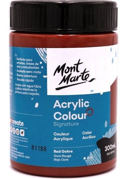 mm Akrilik Renkli Boya Signature 300ML - Red Ochre
