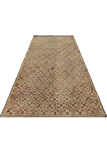 Girit Bej Çizgili Yün Modern Desenli Yün Hav Toz Vermez Leke Tutmayan Salon Yolluk Mutfak El Dokuma Halı modelleri