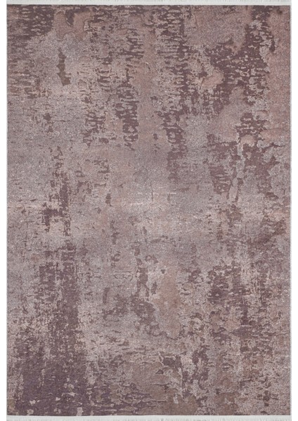 Huzdar Kahverengi Modern Etnik Desenli Makinada Yıkanabilir Hav Toz Vermez Leke Tutmayan Kaymaz Taban Dijital Makine Baskı Salon Yolluk Mutfak Halı