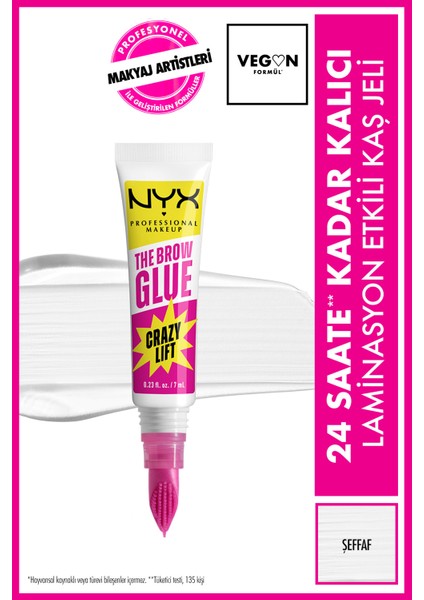 Brow Glue Crazy Lift Laminasyon Etikli Kaş Jeli