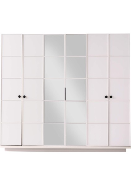 Oklahoma 6 Kapaklı Gardırop %100 Mdf