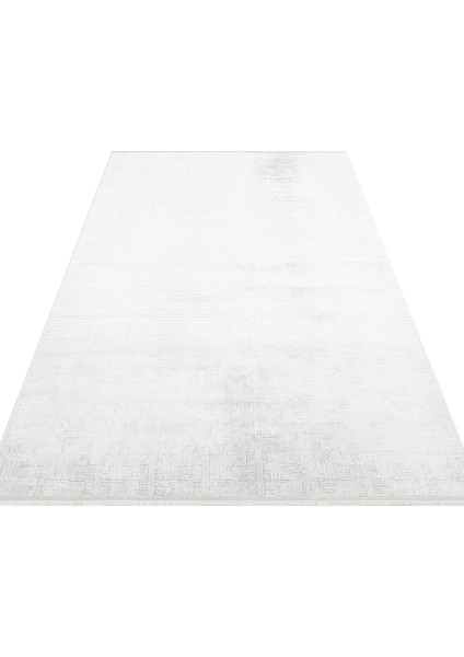 Ahaana Gri Modern Etnik Desenli Hav Vermeyen Leke Tutmayan Kolay Temizlenen Yumuşak Makine Salon Yolluk Mutfak Halı