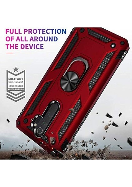 Xiaomi Redmi Note 8 Pro Için Kılıf Military Ring Holder Siyah [redmi Note 8 Pro ile Uyumlu Kılıf - Siyah] fiyatları