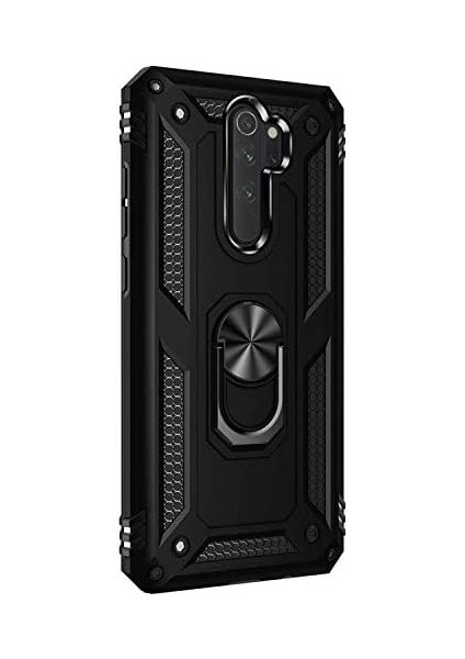 Xiaomi Redmi Note 8 Pro Için Kılıf Military Ring Holder Siyah [redmi Note 8 Pro ile Uyumlu Kılıf - Siyah] modelleri