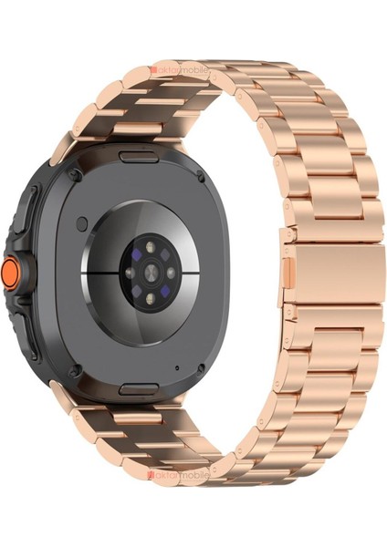 Galaxy Watch 8 40 / 44 mm Uyumlu Metal Kordon Premium Paslanmaz Çelik Kayış Baklalı Model modelleri