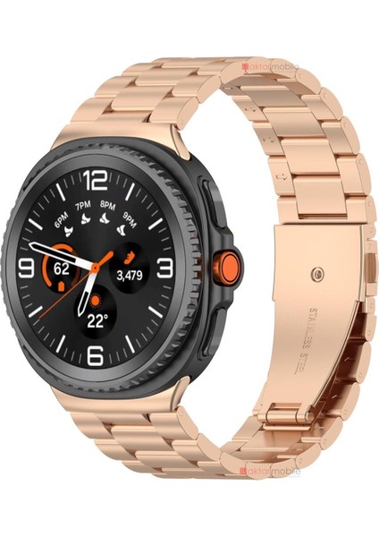 Galaxy Watch 8 40 / 44 mm Uyumlu Metal Kordon Premium Paslanmaz Çelik Kayış Baklalı Model fırsatları