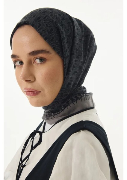 Aria Çizgi Desen Siyah Pamuklu Şal fiyatları