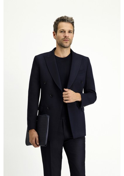 Slim Fit Dar Kesim Kruvaze Ceket modelleri