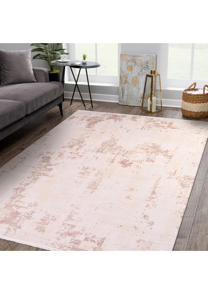 Liana Modern Krem Akrilik Kare Modern Desenli Akrilik Hav Vermeyen Leke Tutmayan Kolay Temizlenen Yumuşak Makine Salon Yolluk Mutfak Halı fırsatları