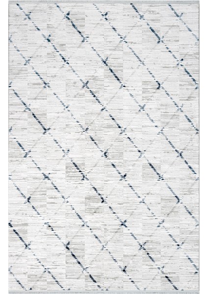 Melany Geometrik Gri Bambu Dikdörtgen Modern Desenli Akrilik Hav Vermeyen Leke Tutmayan Kolay Temizlenen Yumuşak Makine Salon Yolluk Mutfak Halı