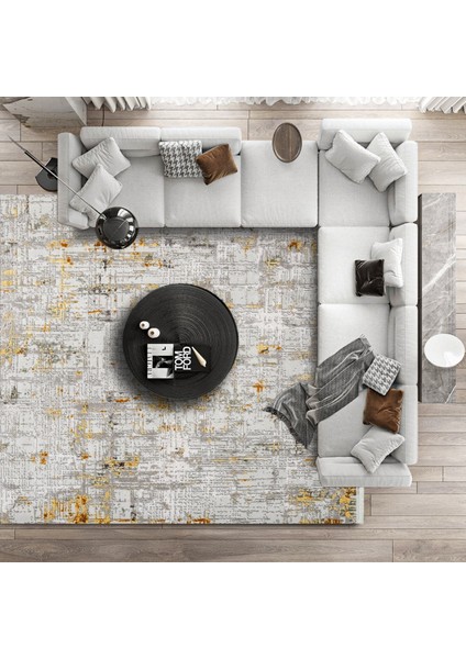 Bej Modern Etnik Desenli Pamuk Makinada Yıkanabilir Hav Toz Vermez Leke Tutmayan Kaymaz Taban Dijital Makine Baskı Salon Yolluk Mutfak Halı modelleri