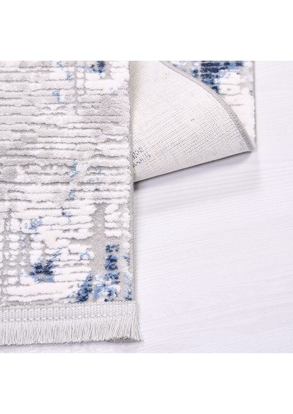 Miriam Modern Gri Yün Kare Modern Desenli Akrilik Hav Vermeyen Leke Tutmayan Kolay Temizlenen Yumuşak Makine Salon Yolluk Mutfak Halı modelleri