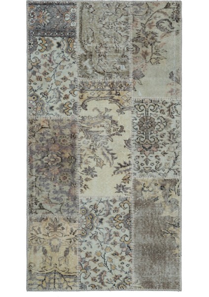 Girit Bej Çizgili Yün Modern Desenli Yün Hav Toz Vermez Leke Tutmayan Salon Yolluk Mutfak El Dokuma Halı