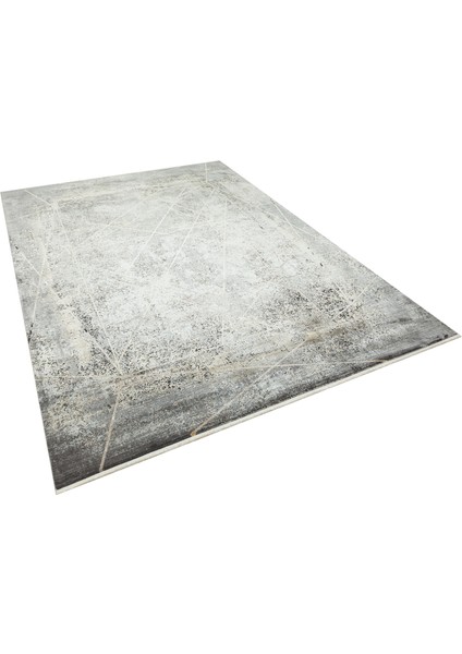 Praneetha Modern Antrasit Viskon Dikdörtgen Modern Desenli Akrilik Hav Vermeyen Leke Tutmayan Kolay Temizlenen Yumuşak Makine Salon Yolluk Mutfak Halı modelleri