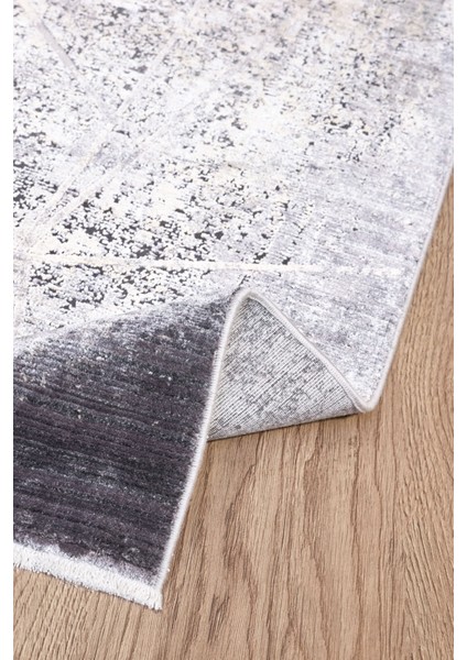 Praneetha Modern Antrasit Viskon Dikdörtgen Modern Desenli Akrilik Hav Vermeyen Leke Tutmayan Kolay Temizlenen Yumuşak Makine Salon Yolluk Mutfak Halı fırsatları