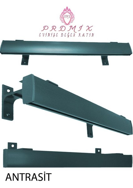 Tek Kanallı Dekoratif Perde Ray Kornişi Alüminyum Ayaklı fiyatları