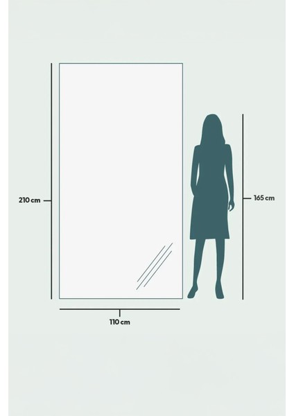 Modern Dikdörtgen Ahşap Çerçeveli Boy Aynası Dekoratif Büyük Boy Duvar Aynası