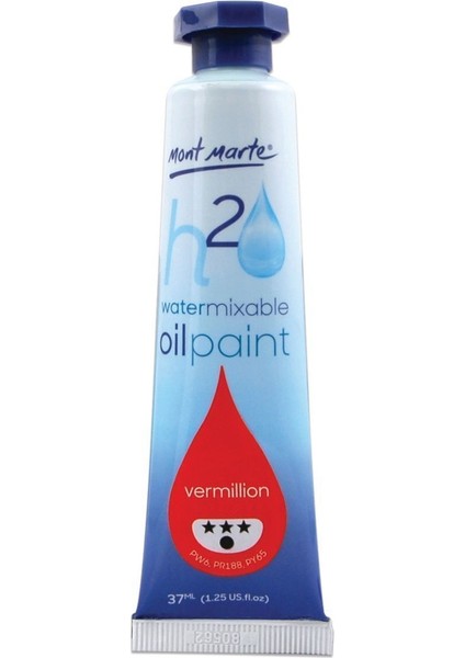 mm Suyla Karıştırılabilir Yağlı Boya 37ML - Vermilion