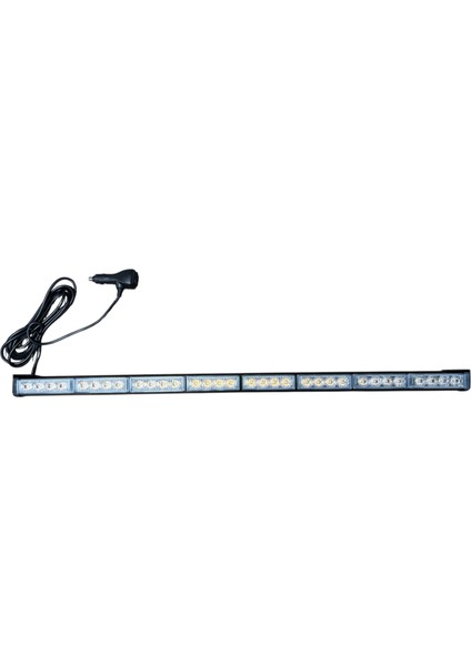 LED Bar 90 cm Sarı - Sarı Flaşlı 12-24V Mercek LED BR420 32 64