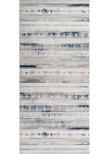 Pippa Modern Gri Akrilik Dikdörtgen Modern Desenli Akrilik Hav Vermeyen Leke Tutmayan Kolay Temizlenen Yumuşak Makine Salon Yolluk Mutfak Halı