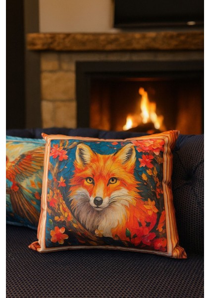 Kırlent Kılıfı 3D Dijital Baskılı 2'li Takım Hayvan Temalı Yastık Kılıfı fiyatları