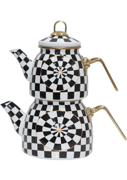 Home Dama Rose Model Emaye Çaydanlık
